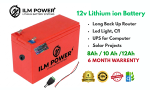 UPS Battery Nepal, ILM Power, 12 volt Lithium ion Battery,  18650 Battery Pack, Solar Battery,